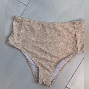 Geometric Tan Bikini Bottom